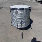 Vintage 1960   s Ludwig Keystone Badge 18x16 Floor Tom Drum Sky Blue Pearl