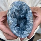 1 9lb Natural Blue Celestite Geode Quartz Crystal Mineral Specimen Healing