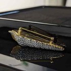 2 Ct Round Cut Real Moissanite Conch Design Brooch Pin 14k Yellow Gold Plated