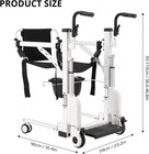 Electric Patient Lift Transfer Chair Foldable Patient Lift Wheelchair 330 Lbs