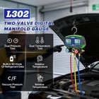 Mrcartool L302 Hvac Digital Manifold Gauge Set Dual Pressure   Temp Diagnostics