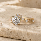 Igi 2 50ct Round-cut Vs1 Lab Grown Diamond Engagement Ring Set 14k Yellow Gold