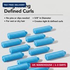 Foam Hair Rollers Small 5 8 Inch  14 Count Blue Soft Sponge Curlers For Heatl   