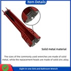 Eight-in-one Sink And Bathroom Wrench For Home Repair Workshop Handtool