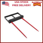 49  Hay Bale Spear 4000 Lbs Bucket Front Skid Steer Loader For Tractors Loaders