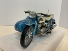 1 10 Schuco 1954 Nsu Max Motorrad Mit Beiwagen Motorcycle Blue