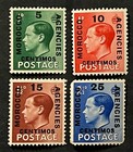 Travelstamps  1936 Great Britain Agencies In Morocco Stamps Sc  78-81 Mint Mogh