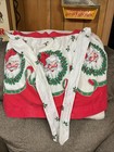 Retro 60 s Apron Vintage Christmas Santa Claus