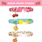 Breakaway Cat Collars With Bell   Cute Pendants  3 Pack Safety Buckle Kitten Col