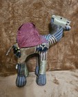 Al Burgan Decorative Handcrafted Fabric Patchwork Camel Made In Jordan Euc