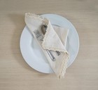 Dinner Cloth Napkin Cotton Linen 12 Pack Vintage Rustic Premium Quality Mitered