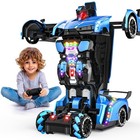Transforming Rc Car   Robot 1 10 Scale - Gesture Control  Led Lights  Music  Fog