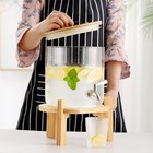 Tocliu Glass Beverage Dispenser Stand 1 5 Gallons Glass Drink