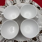 Vintage Corelle Butterfly Gold  Coffee Mug Cups   Set Of 4 Milk Glass