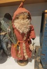 Primitive Handmade  jolly  Santa By Talented Artist
