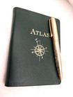 Atlas The Traveler s Atlas A Geographic Handbook Leather Cover 4x6 