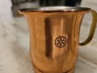 Vintage Copper 100 Home Ware Mug 350ml  With Brass Handle