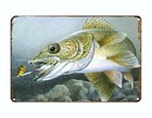 Outdoor Sports Fishing Marina Decor Beach Lake House Metal Tin Sign Decor Sale