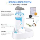 Automatic Electric Pet Dog Cat Water Fountain charcoal Filter Drinking Dispenser