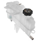 Coolant Overflow Recovery Expansion Reservoir Bottle Front Side Plastic White