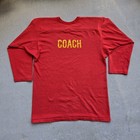 Vtg 70s Russell Athletic Football Hockey Cotton Jersey Coach Shirt L Usa 1970s