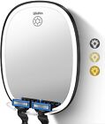 Led Shower Mirror Fogless For Shaving  Adjustable Shaving Mirror With Razor H   