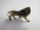 Small Miniature 1 1 2  Solid Brass Lion Figurine Free Shipping
