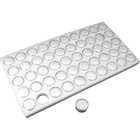 250 Gem Jars Display   Jewelry Storage Case With White Inserts