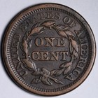 1856 Braided Hair Large Cent Xf E153 Uqwnm