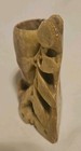 Large Vintage Chinese Hand-carved Soapstone Brush Pot Or Vase