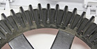Antique Wooden Gear W Spokes Metal Stamp Industrial Foundry Mold Art Deco Steam