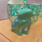 Vintage 1970 s Avon   emerald Prince  Frog Sweet Honesty Cologne 1oz Full  Nos