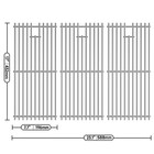 Jkxoo 17       Stainless Steel Cooking Grates For Charbroil 17  d X 23 1  w 
