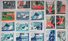 1950 s Ussr Soviet Russian Safety Aeroflot Planes Matchbox Labels Set Of 38
