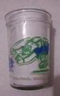 Vtg Welch s Jelly Jar Glass Tom And Jerry Sports 1991 Green Football Advertising