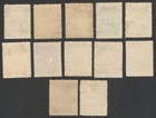  aop  Nicaragua 1893 Telegraph Stamps  12 Different To 10 Pesos 