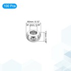 100 Pcs Stainless Steel Spacer Beads  3mm Flat Round Metal Heishi Bead  Silver