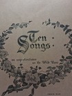 Vintage Ten Songs As Unpretentious As The Wild Rose Sheet Music Book