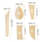 5pcs Pottery Ribs  Wooden Clay Ceramic Sculpting Tools Set