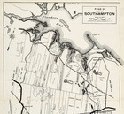 1929 Long Island  Southampton  Map Original Antique Suffolk County  22x13 