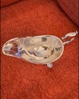 Vintage Victorian English Footed Silver Plated Sauce Gravy Boat