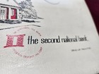 Vintage Second National Bank Deposit Zipper Bag Robinson Illinois No Key