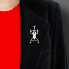 Vintage Acme Studio  madge  Sterling Silver Brooch By Designer Steven Guarnaccia