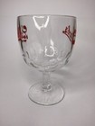 Stroh s Thumbprint Stemmed Goblet - Beer Glass -collectible Barware 14 Oz 1960 s