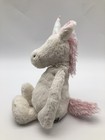 Jellycat Bashful Unicorn Plush Medium 12  White Pink Stuffed Animal