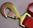 4x Sets Axle Straps Car Hauler Trailer Auto Tie Down Ratchet Tow Quality Kit Red