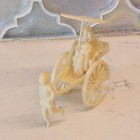 Vintage Asian Woman   Boy Pulling Cart Occupied Japan Celluloid plastic