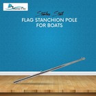 Marine City Flag Stanchion Pole  Stainless Steel 24  Adjustable  For Boats 1 Pcs