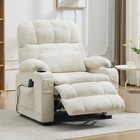 Power Recliner Chair Oversized Heat Massage Electric Reclining Chair For Home