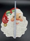 Fitz And Floyd Christmas   Holiday Santa   Snack Cookie Plate - Super Cute